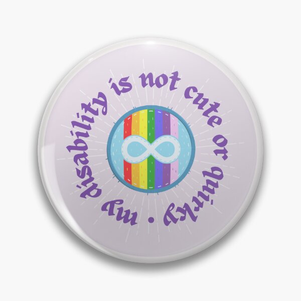 Item preview, My Disability is Not Cute or Quirky | Lavender Background designed and sold by seraphmars.