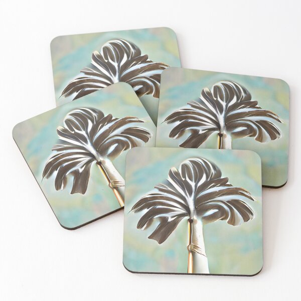 Item preview, royal palm mid-century colorful original art designed and sold by Surrealarts727.