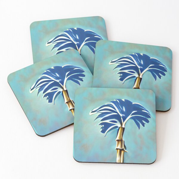 Item preview, royal palm mid-century colorful original art designed and sold by Surrealarts727.