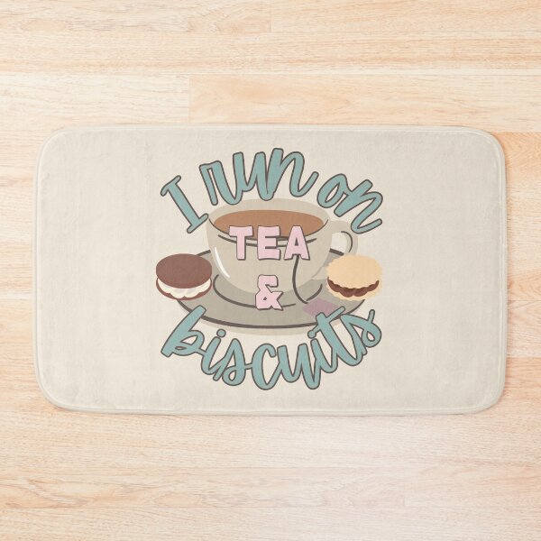 Item preview, Pastel Blue I Run On Tea And Biscuits Fun Slogan designed and sold by TrulyEpoque.