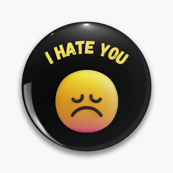 Item preview, I Hate You Emoji  designed and sold by PrintBro.