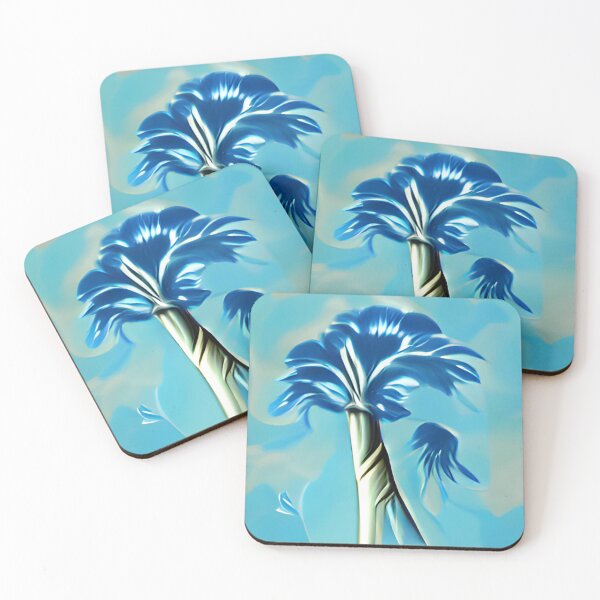 Item preview, royal palm mid-century colorful original art designed and sold by Surrealarts727.