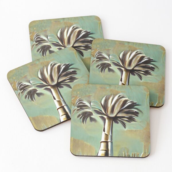 Item preview, royal palm mid-century colorful original art designed and sold by Surrealarts727.