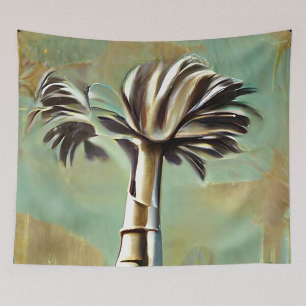 Item preview, royal palm mid-century colorful original art designed and sold by Surrealarts727.