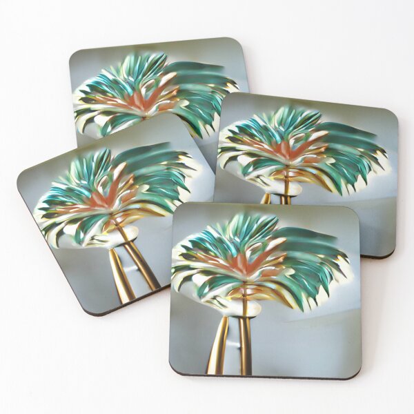 Item preview, royal palm mid-century colorful original art designed and sold by Surrealarts727.