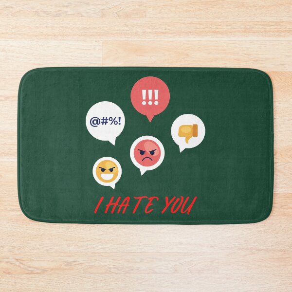 Item preview, I Hate You Emoji  designed and sold by PrintBro.