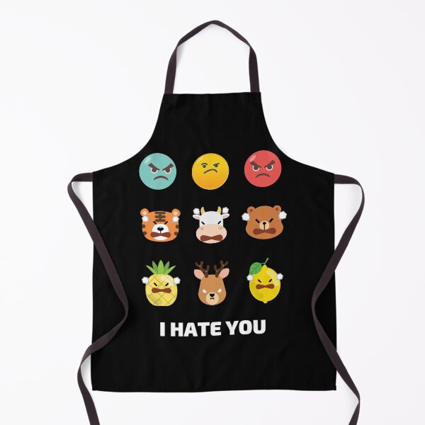 Item preview, I Hate You Emoji Funny Angry Face Emotican designed and sold by PrintBro.