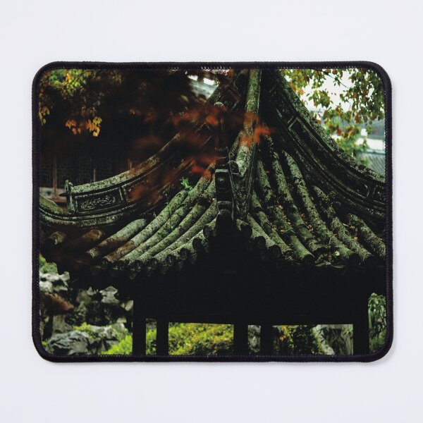 Item preview, old town shanghai china building green and black designed and sold by Asombrosa.