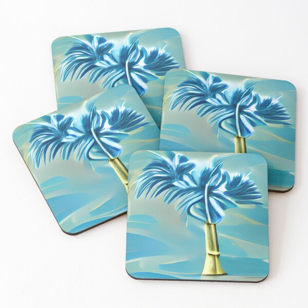 Item preview, royal palm mid-century colorful original art designed and sold by Surrealarts727.
