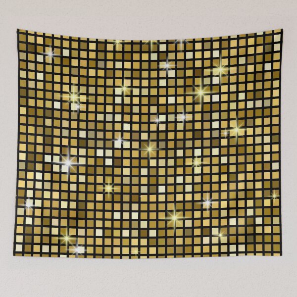 Item preview, Golden Disco Ball Pattern For Disco Lovers And Disco Music Lovers - Disco Ball Pattern designed and sold by Funwithmusic.