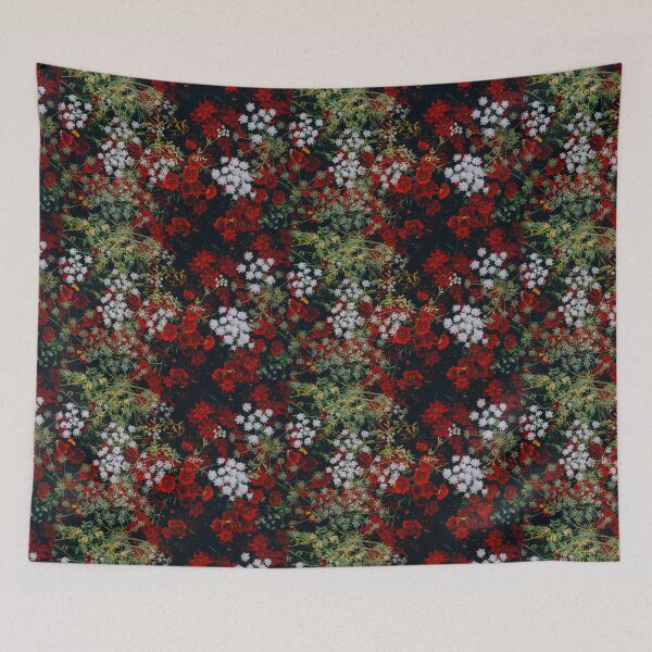 Item preview, Red and white flowers designed and sold by InHerits.