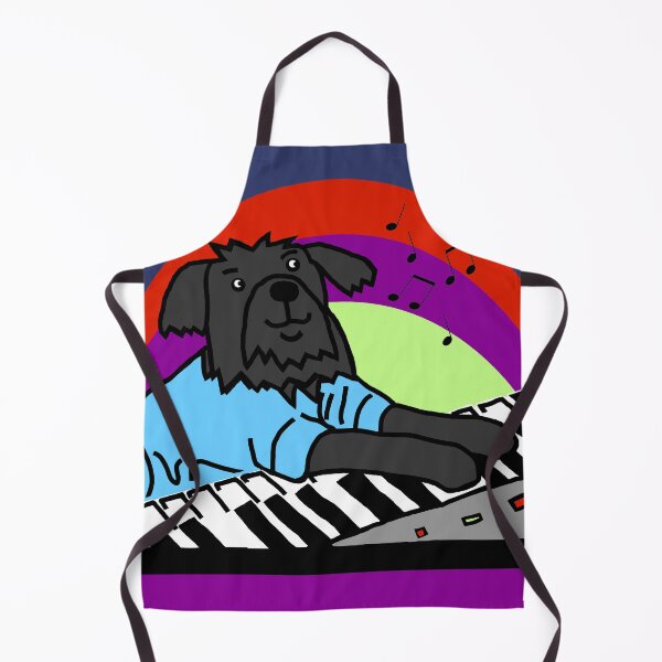 Item preview, Funny Dog Makes Music with Piano Keyboards  designed and sold by ellenhenry.