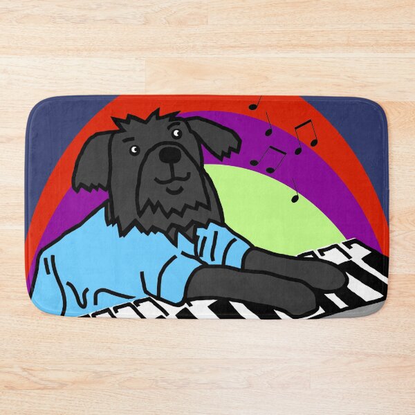 Item preview, Funny Dog Makes Music with Piano Keyboards  designed and sold by ellenhenry.