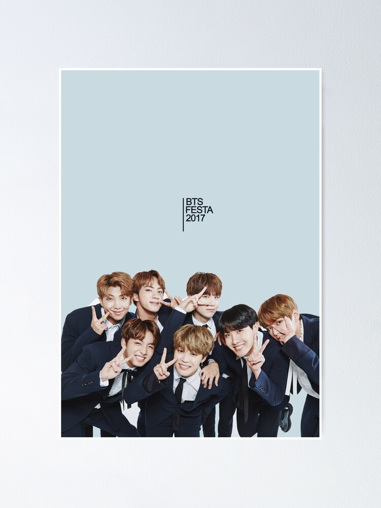 Bts Festa 17 Poster By Mbtae Redbubble