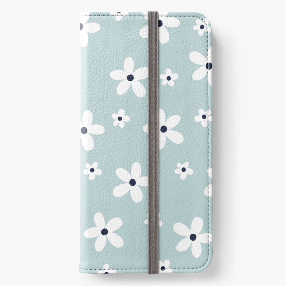 Daisy black pattern Water Bottle by Pendientera