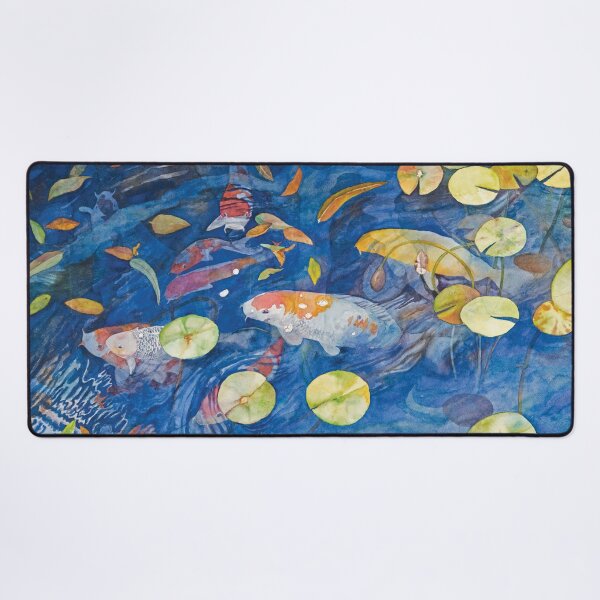 Item preview, Kodama Koi Pond Watercolor designed and sold by Gayle Mahoney.