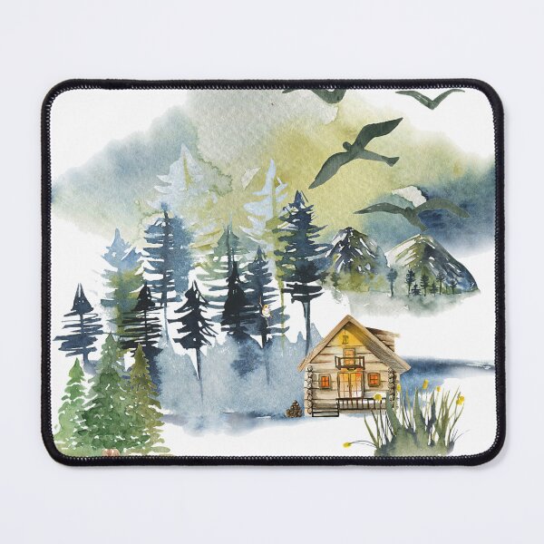 Item preview, Watercolor forest scene designed and sold by ibelieveimages.