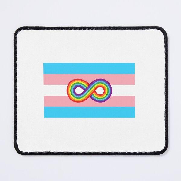 Item preview, Neurodivergent and Trans | Rainbow Infinity Trans Flag designed and sold by seraphmars.