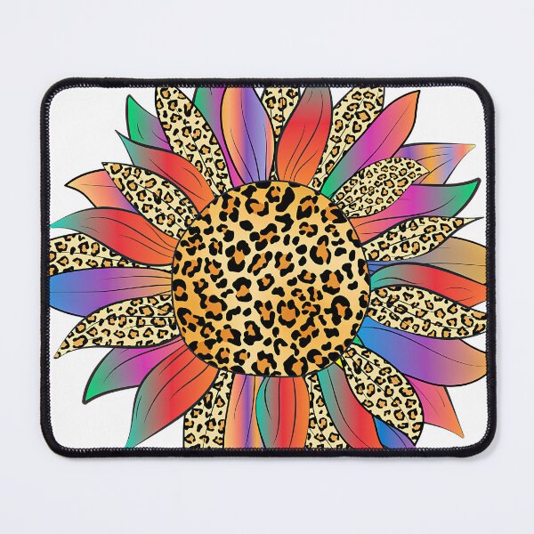 Item preview, Rainbow and leopard sunflower designed and sold by ibelieveimages.