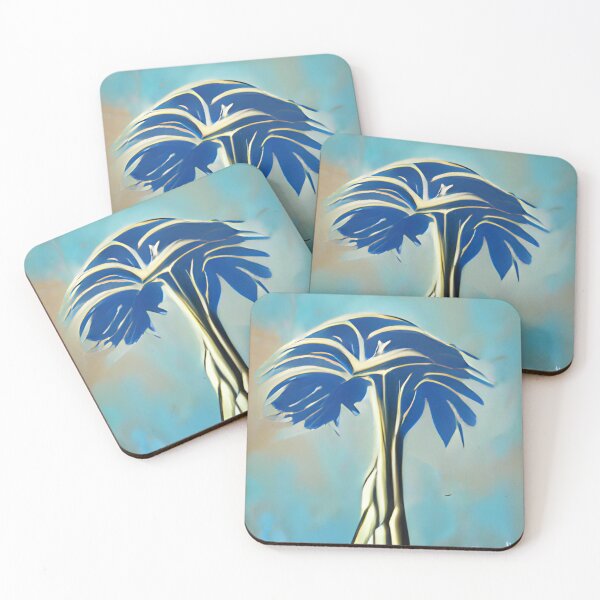 Item preview, royal palm mid-century colorful original art designed and sold by Surrealarts727.