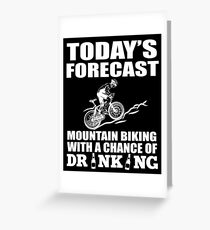 MOUNTAIN BIKING Greeting Card