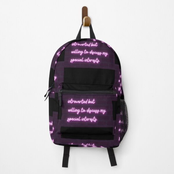 Item preview, Introverted but Willing to Discuss My Special Interests | Neon Sign designed and sold by seraphmars.
