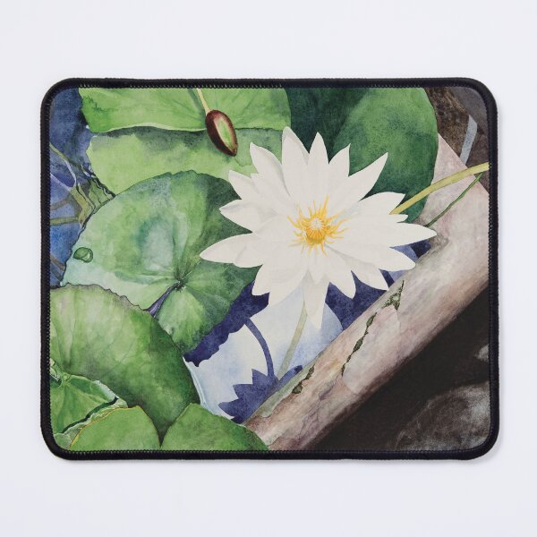 Item preview, Greenhouse Water Lily Watercolor designed and sold by Gayle Mahoney.