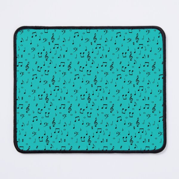Item preview, Teal musical pattern designed and sold by ibelieveimages.