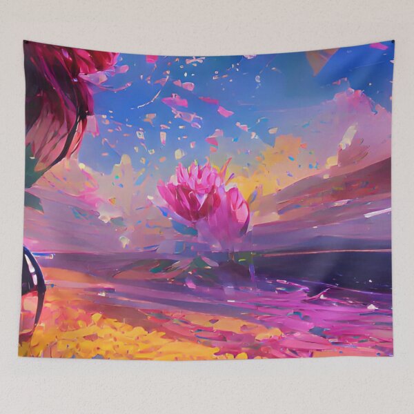 Item preview, Asthetic Pattern Vibes Fantasy Landscape N3 designed and sold by iziskosmos.