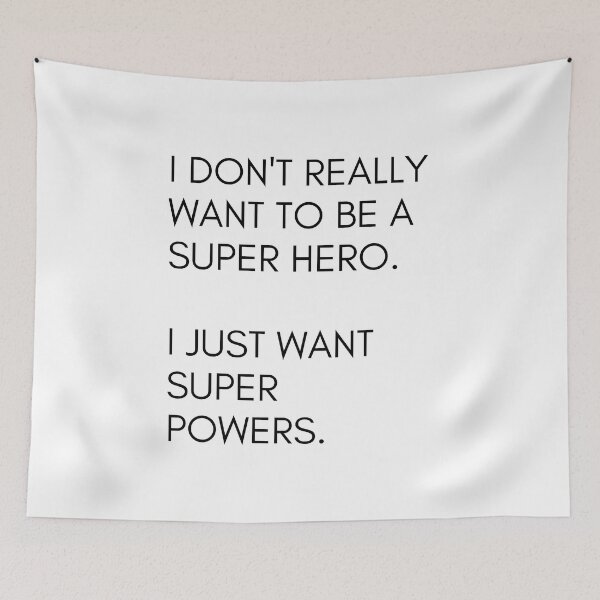 Item preview, Add some personality to your laptop or water bottle with our "I don't really want to be a super hero" sticker. A great conversation starter. designed and sold by SERGEY OVCHARUK.
