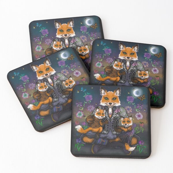 Item preview, Family Fox In Frocks  designed and sold by CyrahnAsMagpie.