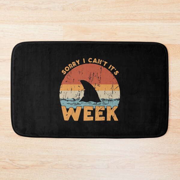 Item preview, Sorry I Can’t It’s Shark Week, Retro Sunset  designed and sold by MamaSweetea.
