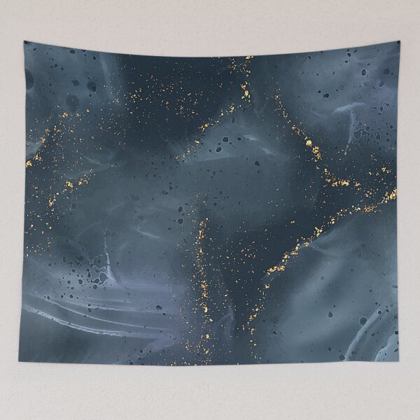 Artikelvorschau, Blauer und goldener glitzernder Marmor entworfen und verkauft von ibelieveimages.