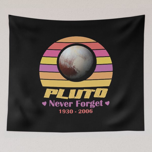 Item preview, Retro Vintage Style Never Forget Pluto Style Funny Space designed and sold by Micosmile.
