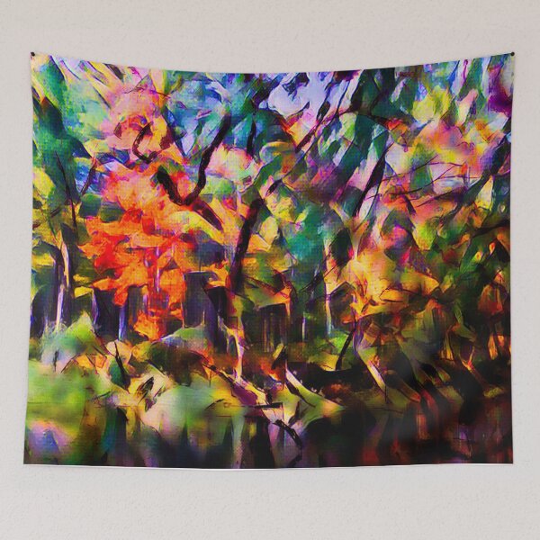 Item preview, Riverside abstract landscape designed and sold by EdwardMonet.