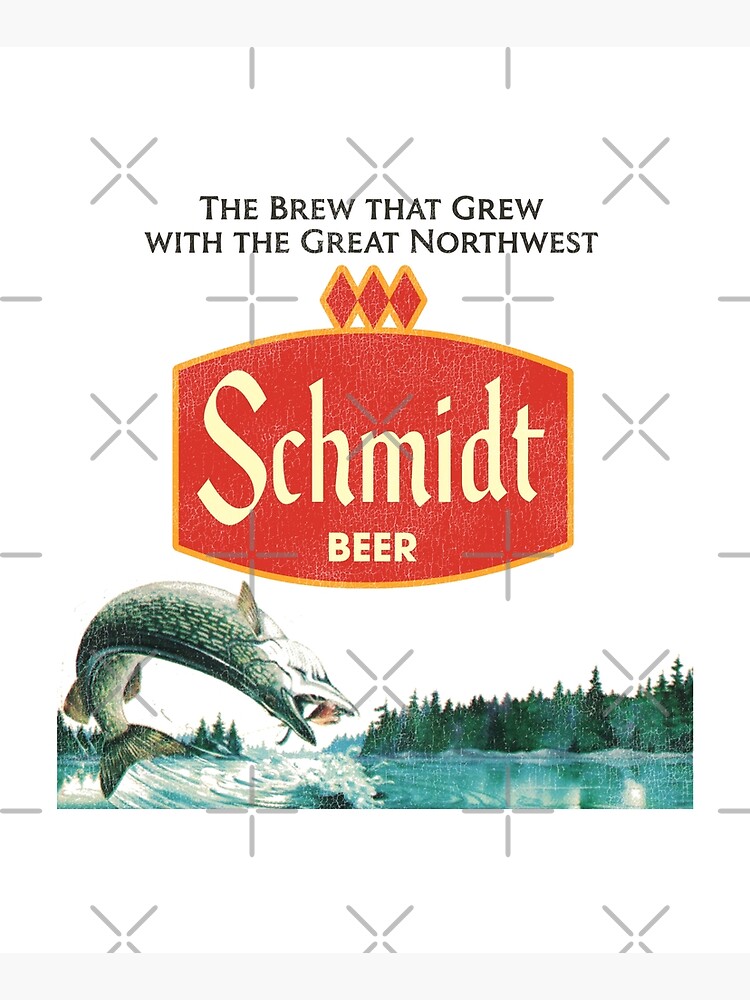 Schmidt Beer Retro Defunct Nature Scene Mounted Print for Sale by ourkid