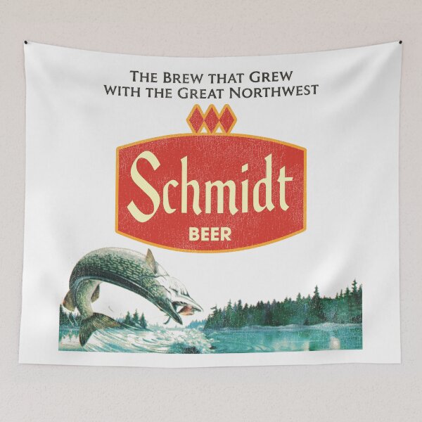 Item preview, Schmidt Beer Retro Defunct Nature Scene designed and sold by ourkid.