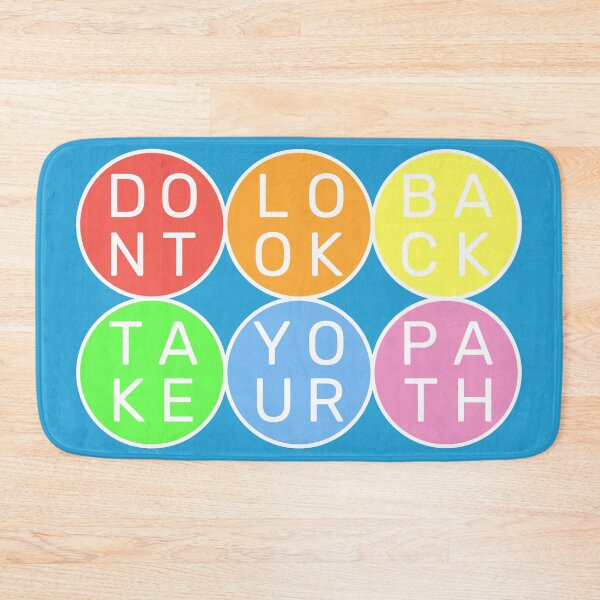 Item preview, Don't look back, take your path - Pastel colors rainbow 3x2 Circles designed and sold by RainbowWordLand.