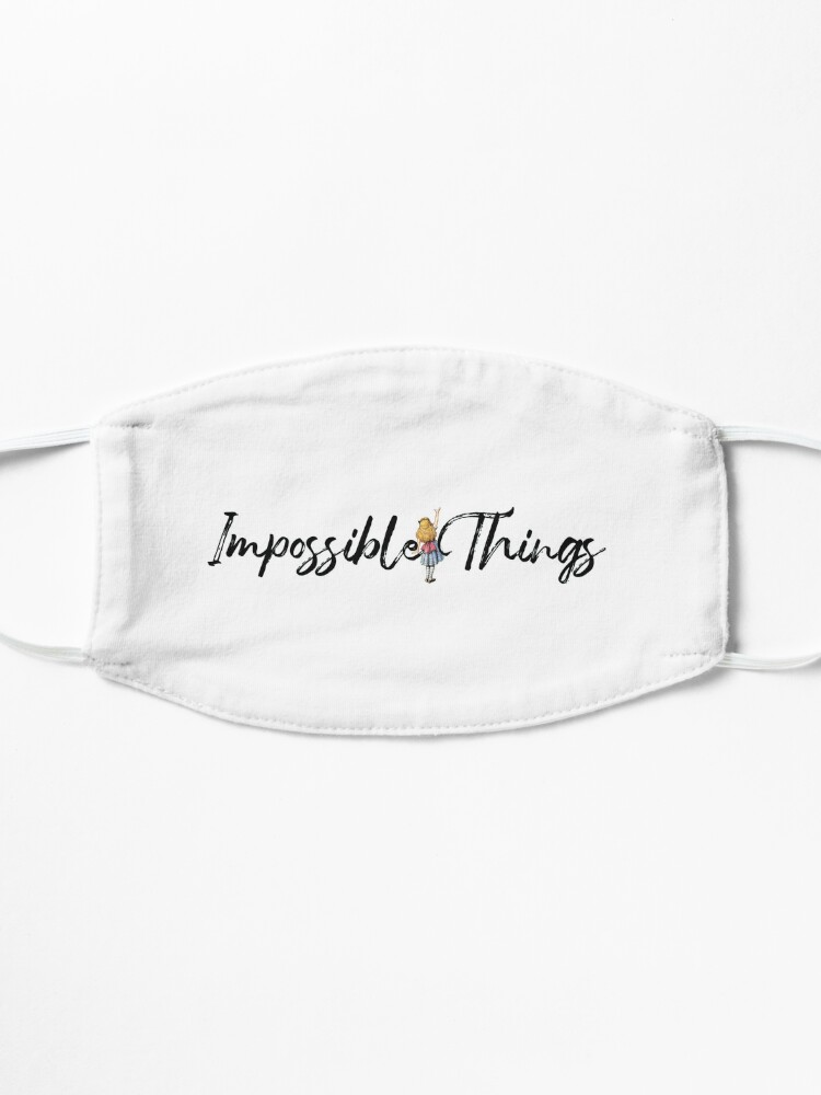 Alternate view of Impossible Things - Alice in Wonderland design Mask