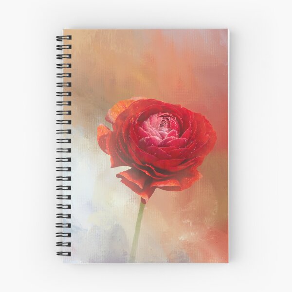 Item preview, Bright Red Ranunculus One designed and sold by Elisabeth Lucas.