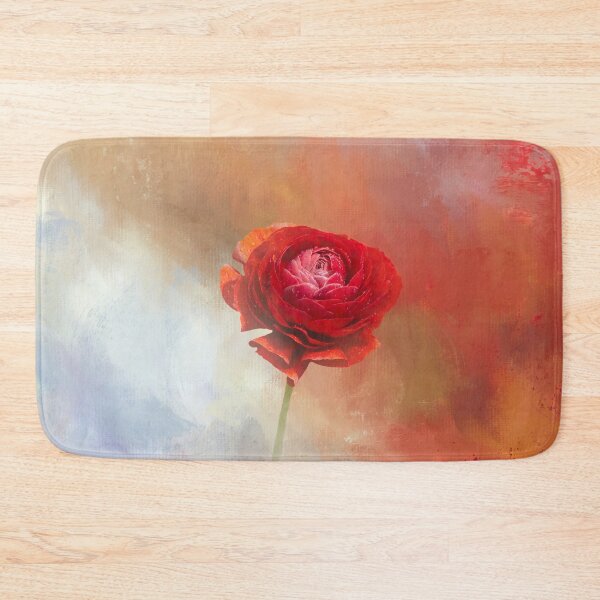 Item preview, Bright Red Ranunculus One designed and sold by Elisabeth Lucas.