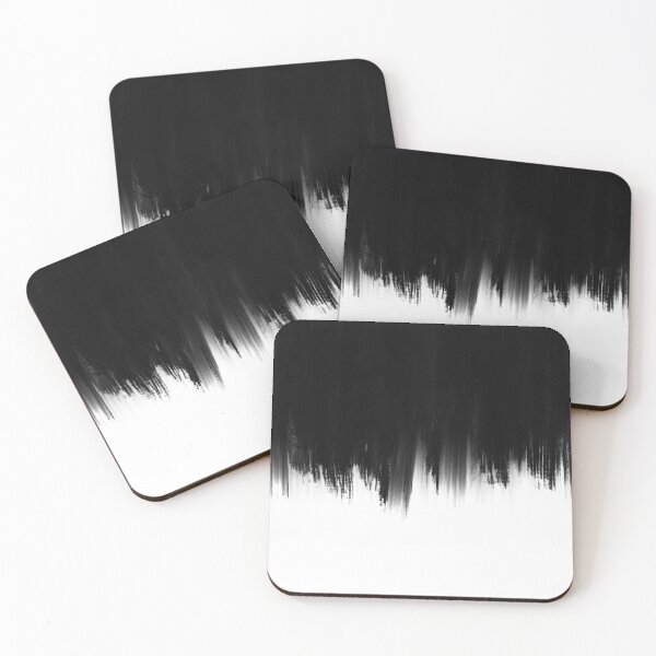Item preview, Modern Black White Brush strokes Design designed and sold by NdesignTrend.