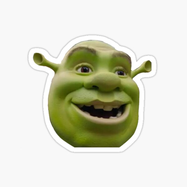 Cara Shrek Meme Stickers for Sale