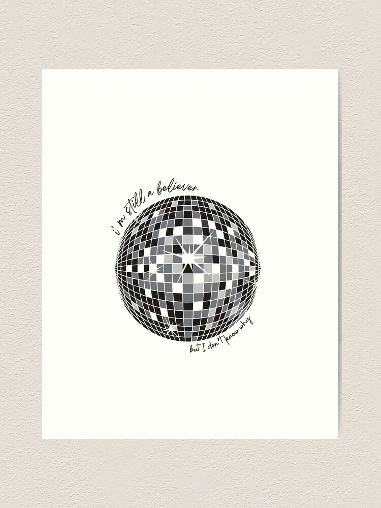 Mirrorball Pink Taylor Swift Digital Art Print