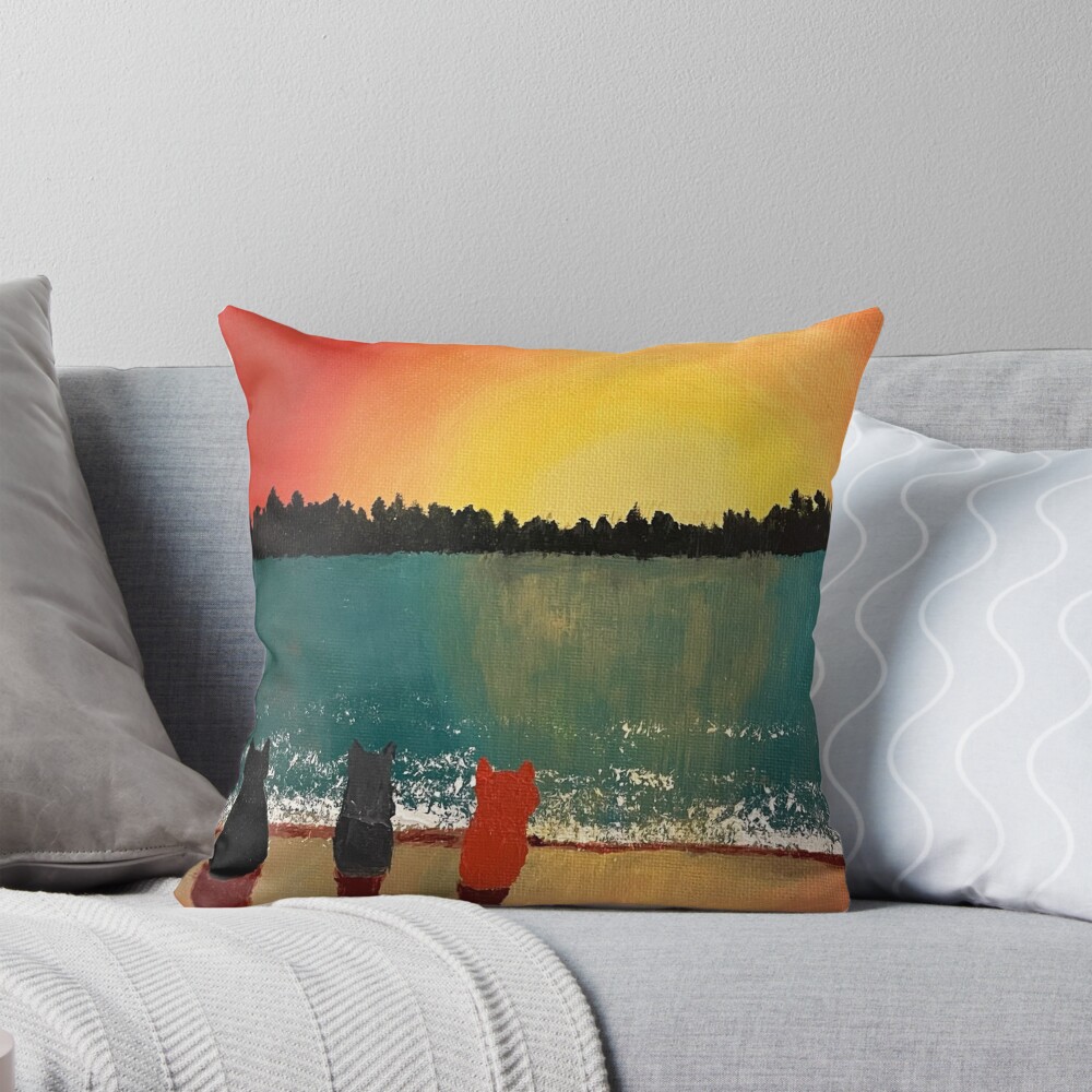 Item preview, Throw Pillow designed and sold by catladyjoy.