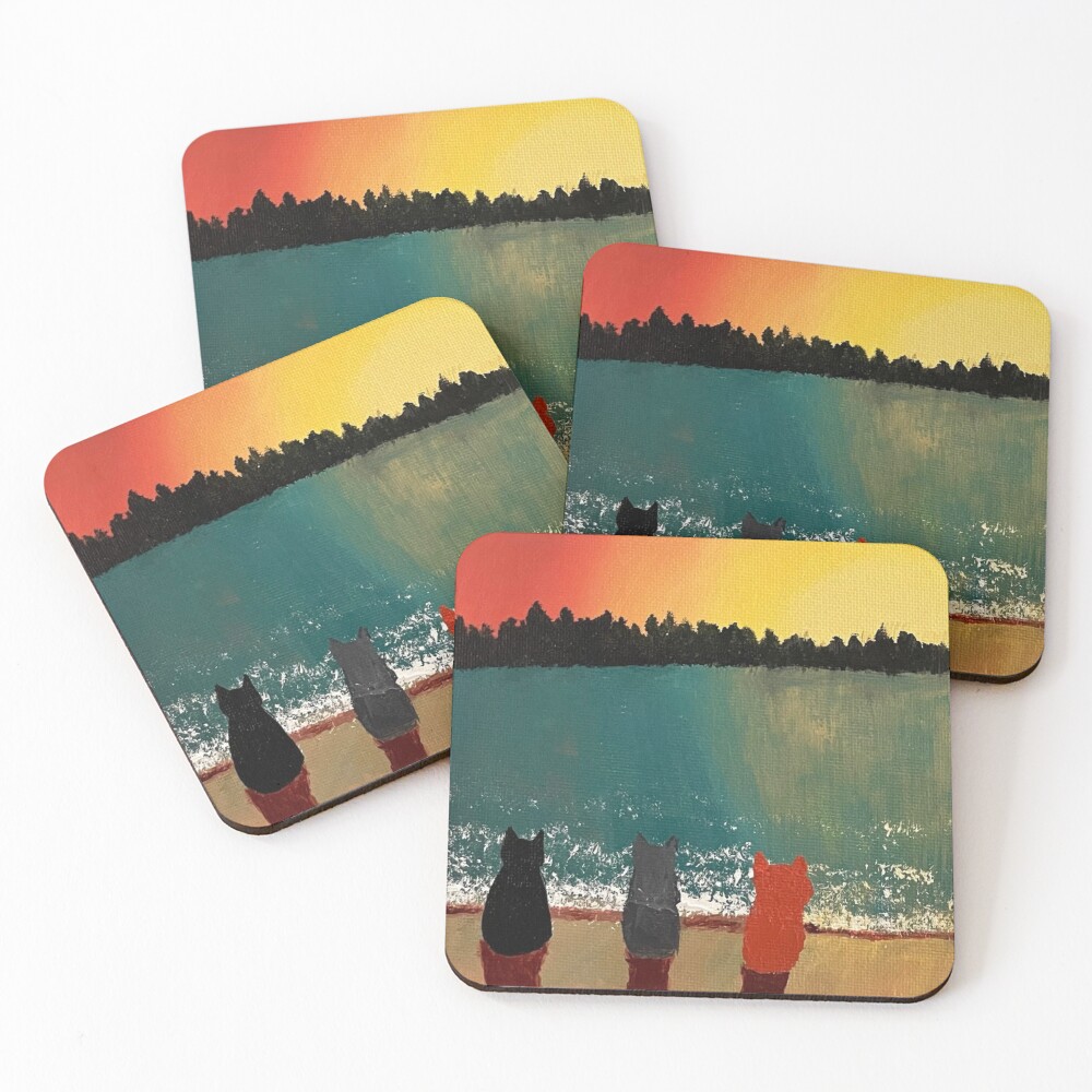 Item preview, Coasters (Set of 4) designed and sold by catladyjoy.