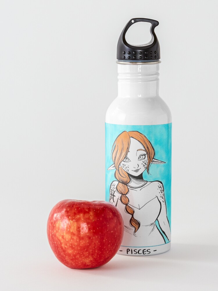 Alternate view of ZODIAC SIGNS art Ideal gift for her, gift for him Water Bottle