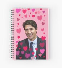 ich <Heart> Justin Trudeau Spiralblock