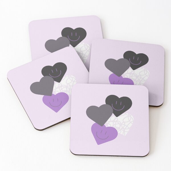 Item preview, Smiley Asexual Hearts designed and sold by seraphmars.