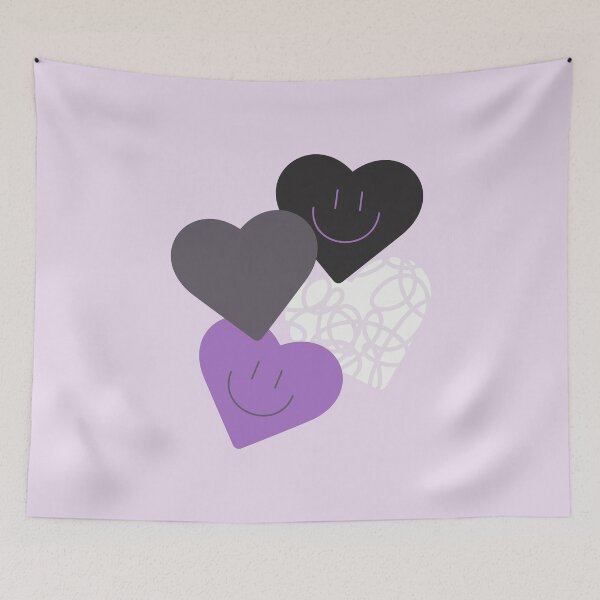 Item preview, Smiley Asexual Hearts designed and sold by seraphmars.